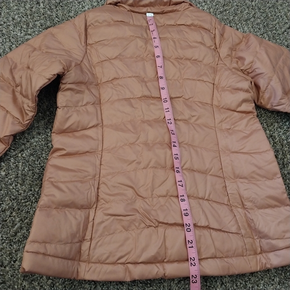 Girls Anthos Pink Down Sweater - Picture 3 of 14